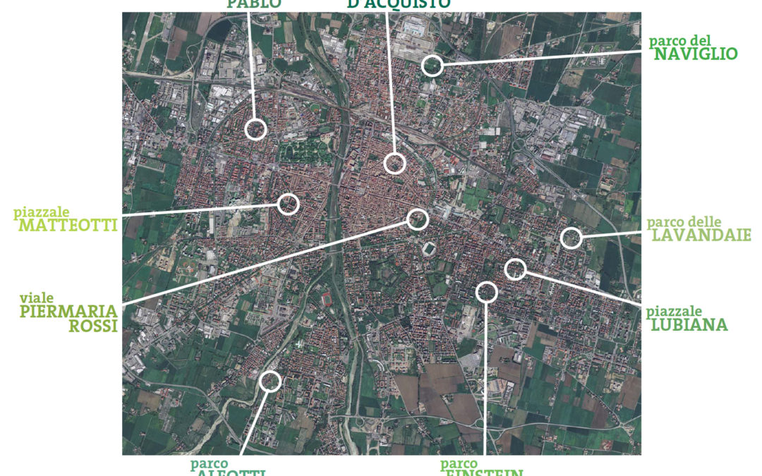 Contestualizzazione aree verdi nel tessuto urbano di Parma